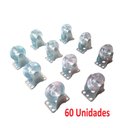 Ver imagem 1 de Rodizio Fixo 50mm Silicone Cristal 60 Peças - D'zainer