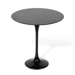 Mesa Saarinen Lateral - Preto São Gabriel 30cm de Diâmetro