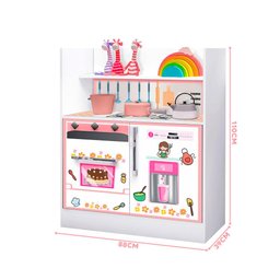 Fogão De Brinquedo Estante MDF Rosa Bebê Bunny Shop JM - 4