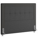 Ver imagem 1 de Cabeceira Cama Box Queen 160 Cm P05 Atenas Linho Cinza Escuro- Lyam Decor