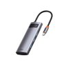 Hub Usb-c 5 em 1 Baseus Wkwg020013 - 3 Usb-a 3.0+hdmi 4k+usb-c Pd Cinza - 2