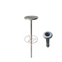 Ver imagem 3 de 03 Bancos Inox Dupla Face Bar Molhado + Chumbadores