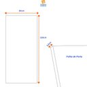 Ver imagem 3 de Porta de Madeira Bang-bang 130x80cm Veneziana Casmavi