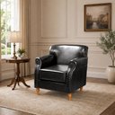 Ver imagem 1 de Poltrona Chesterfield Classica Londres Cadeira Luxo Retrô - Couríssimo Preto 005