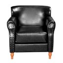 Ver imagem 6 de Poltrona Chesterfield Classica Londres Cadeira Luxo Retrô - Couríssimo Preto 005
