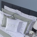 Ver imagem 4 de Edredom + Jogo de Cama 200 Fios Damasco Queen 15 Peças 100% Poliéster - Branco/cinza