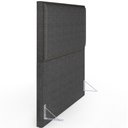 Ver imagem 7 de Cabeceira Box King Com Tachas 195 cm Vicenza L02 Linho Cinza Escuro - Lyam Decor