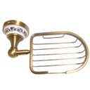 Ver imagem 6 de Kit Banheiro 5 Peças Bronze Porcelana Acessórios Retrô Luxo