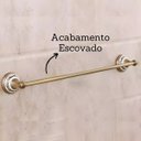 Ver imagem 2 de Kit Banheiro 5 Peças Bronze Porcelana Acessórios Retrô Luxo