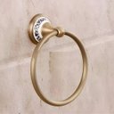 Ver imagem 5 de Kit Banheiro 5 Peças Bronze Porcelana Acessórios Retrô Luxo