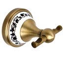 Ver imagem 4 de Kit Banheiro 5 Peças Bronze Porcelana Acessórios Retrô Luxo
