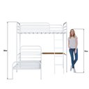 Ver imagem 5 de Beliche em Ferro Solteiro + Mesa de Estudos - Bonnie:branco