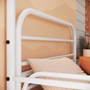 Ver imagem 2 de Beliche em Ferro Solteiro + Mesa de Estudos - Bonnie:branco