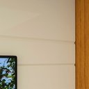 Ver imagem 7 de Rack Painel para TV até 84 Polegadas com 100% MDF 217cmx237cm Pés em Madeira Maciça Led 3 Gavetas Luminare Requinte Bege Off White/Naturale