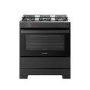 Ver imagem 1 de Fogão Esmaltec 5 Bocas Ideal Master Mesa Inox Tampa de Vidro Forno 84 Litros Preto T5itp Bivolt