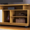 Ver imagem 3 de Rack Bancada 2 Portas com Rodízio Jurerê 1.8 - Naturale/Off White Matte