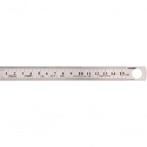 Escala de Aço Inox 150mm - Vonder