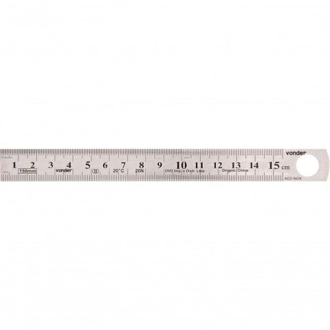 Escala de Aço Inox 150mm - Vonder
