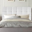 Ver imagem 3 de Cabeceira Estofada Cama Box Solteiro 90cm Espanha Corino Branco- Mabe Magazine