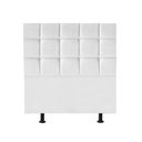 Ver imagem 1 de Cabeceira Estofada Cama Box Solteiro 90cm Espanha Corino Branco- Mabe Magazine