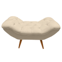 Ver imagem 2 de Recamier Sofá Calçadeira 1 M Realeza:suede Bege
