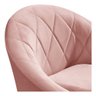 Poltrona Decor Estofada Holambra Puff Rosê Yes Mobly - 3