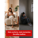 Ver imagem 4 de Poltrona Orgânica Chloe Boucle Bege Redonda Decorativa com Almofada Plumante - Arkell