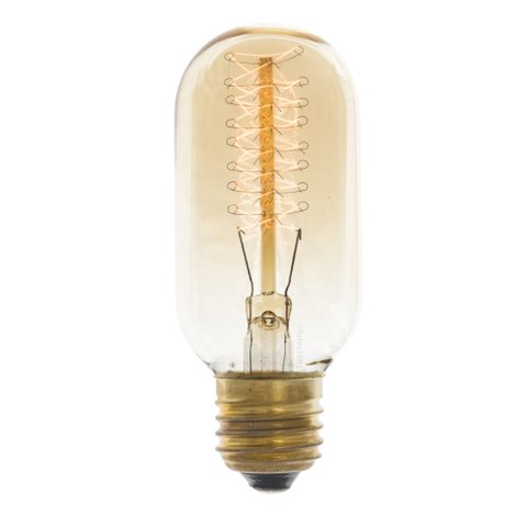 Kit 2 Lâmpada Filamento de Carbono Poptem T45 40w 220v 13cm Decorativa Transparente