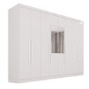 Ver imagem 3 de Guarda-Roupa Casal com Espelho 8 Portas 4 Gavetas França Espresso Móveis Branco
