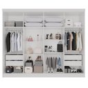 Ver imagem 5 de Guarda-Roupa Casal com Espelho 8 Portas 4 Gavetas França Espresso Móveis Branco