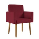 Ver imagem 5 de Kit 6 Cadeiras Poltronas Decorativa - Escritório - Recepção - Marsala