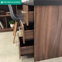 Ver imagem 7 de Mesa Escrivaninha Escritorio em L 3 Nichos 3 Gavetas 154x116 cm Ipe Preto Artany