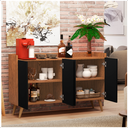 Ver imagem 4 de Aparador Buffet Retrô Pés Palito 4 Portas- Dullar:freijó