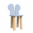 Ver imagem 2 de Cadeira Infantil Orelha Borboleta Mdf Pes Madeira Plancasa:azul Sereno