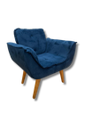 Ver imagem 1 de Poltrona Decorativa 1 Lugar Azul 325 Rebeca