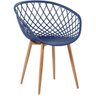 Cadeira Noma em Polipropileno com Estrutura em Aço:azul Marinho - 1