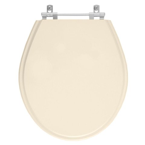 Assento Sanitario Poliester Ravena Creme para Vaso Deca