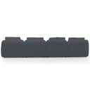 Ver imagem 7 de Sofá 5 Lugares com Chaise Direito Sala Living 328cm Arlo F04 Bouclê Grafite - Lyam Decor