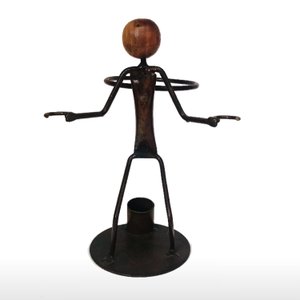 Suporte Para Garrafas Boneco Para Casa Decoração Mesa Bar