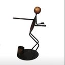 Ver imagem 3 de Suporte Para Garrafas Boneco Para Casa Decoração Mesa Bar