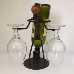 Suporte Para Garrafas Boneco Para Casa Decoração Mesa Bar - 2