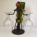 Ver imagem 2 de Suporte Para Garrafas Boneco Para Casa Decoração Mesa Bar