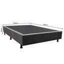 Ver imagem 4 de Base Box para Cama Viúva 128x188cm Liz S05 Sintético Cinza - Mpozenato