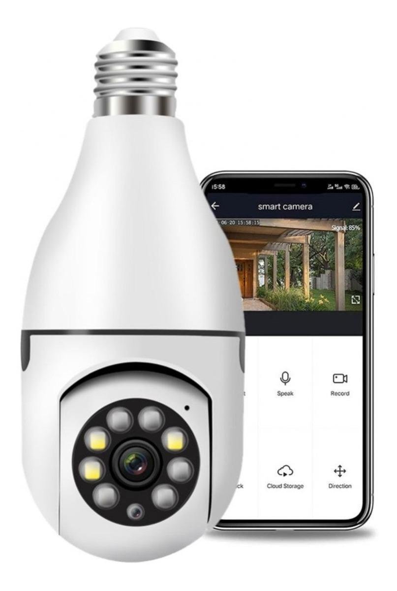Câmera de Segurança Visão Noturna Lampada Smart Wifi Jt-8177 - 7