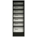 Ver imagem 5 de Sapateira Armário Multiúso Madesa Isis 1 Porta com Espelhos - Preto