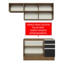 Ver imagem 6 de Armário de Cozinha Compacta 180cm Rustic/Preto Glamy Madesa 09