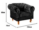 Ver imagem 3 de Conjunto 2 Poltronas Dom Pedro Cor:Veludo Preto 410