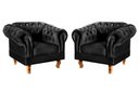 Ver imagem 1 de Conjunto 2 Poltronas Dom Pedro Cor:Veludo Preto 410