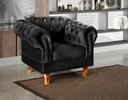 Ver imagem 2 de Conjunto 2 Poltronas Dom Pedro Cor:Veludo Preto 410