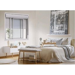 Janela C/Persiana Integrada Alumínio Branco 2Fls Móveis - 120x120 - 2